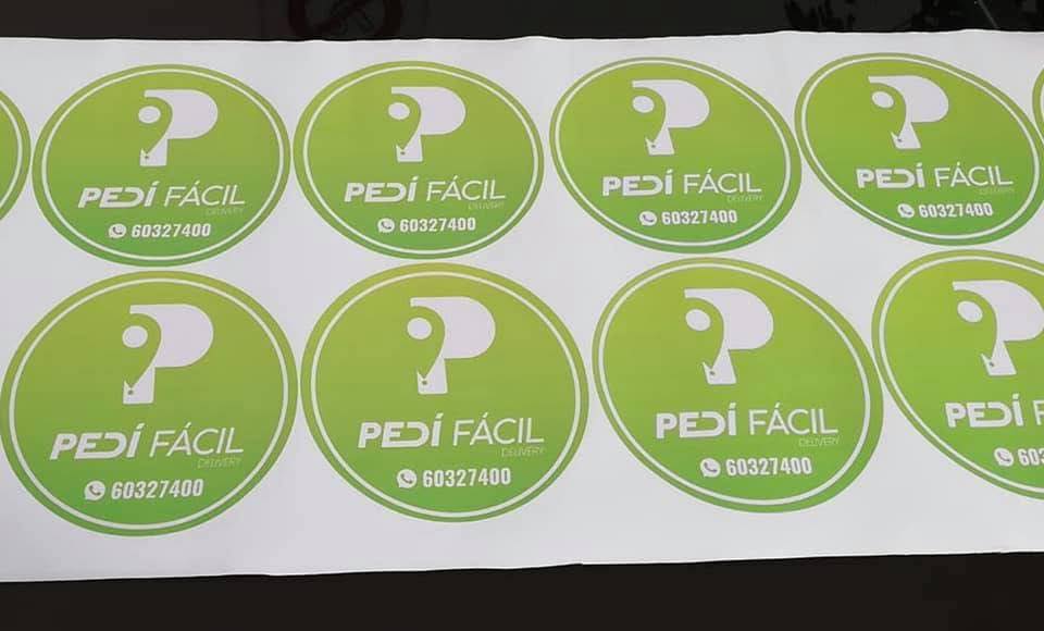 Tira de etiquetas adhesivas PEDI FÁCIL numeradas