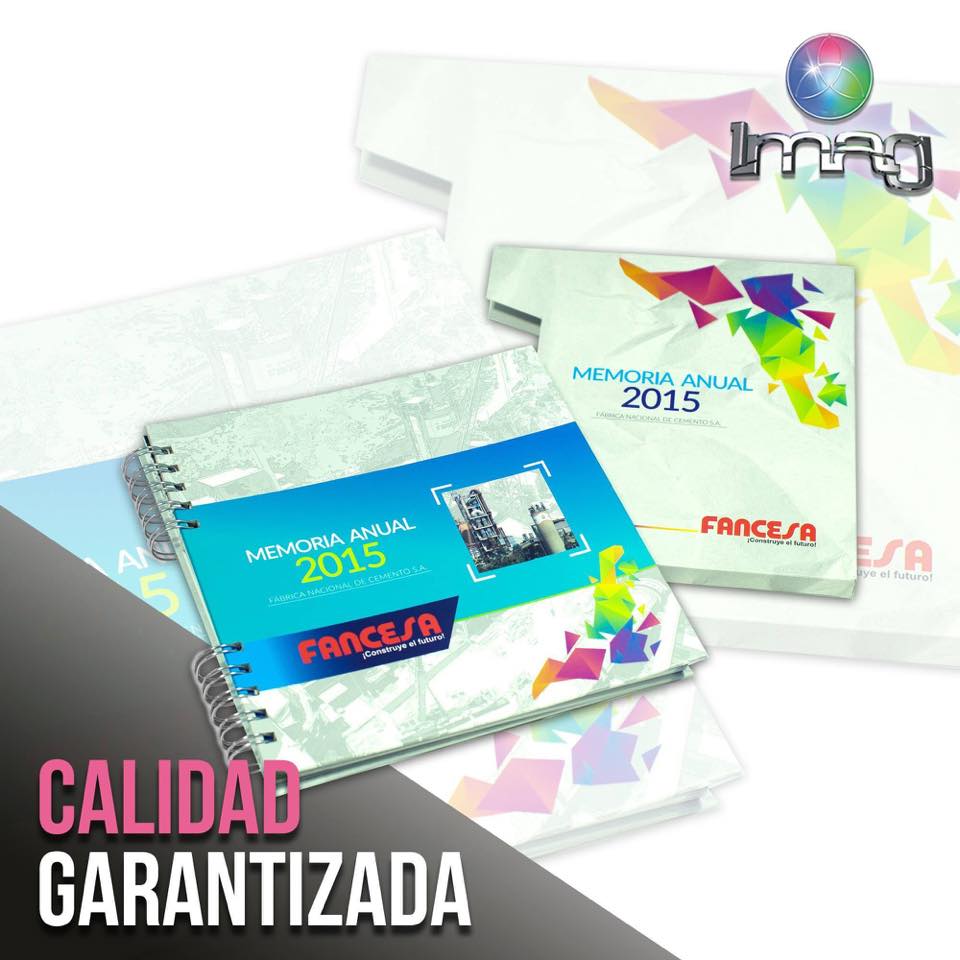 Memorias anuales 2015 impresas con encuadernación