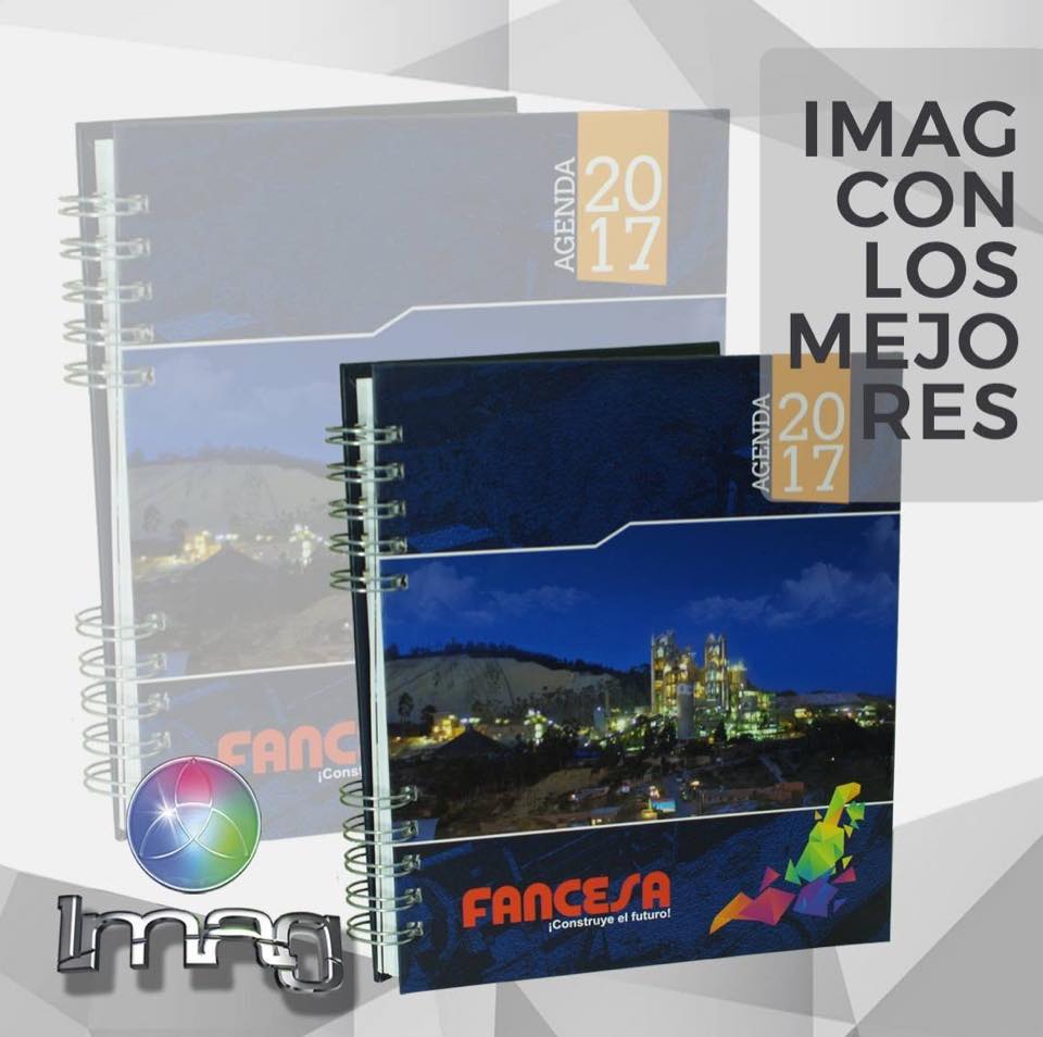 Agendas 2017 impresas con anillado corporativo