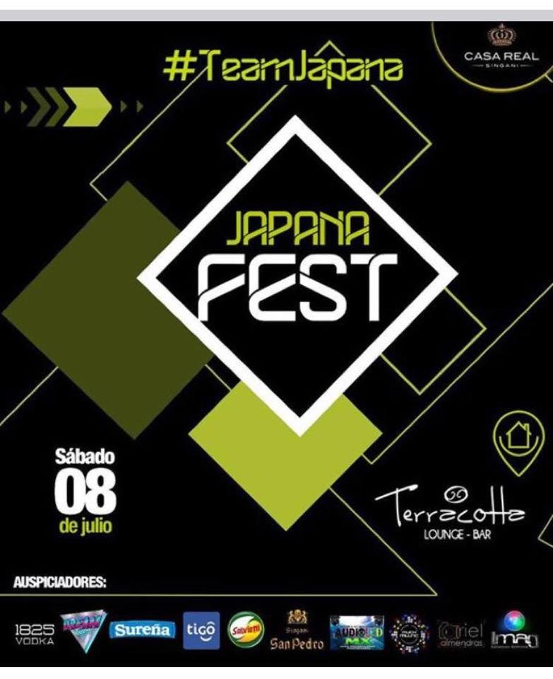 Afiche para festival cultural Japana Fest