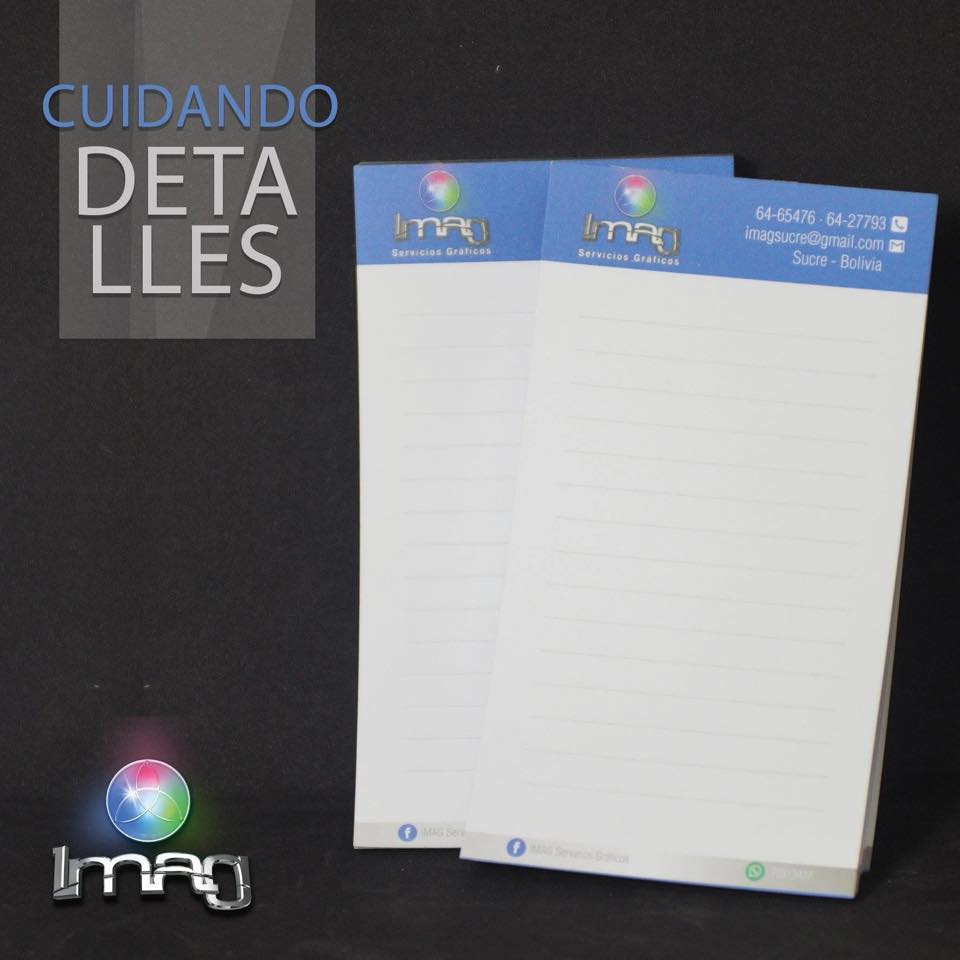 Papelería membretada con detalles en azul