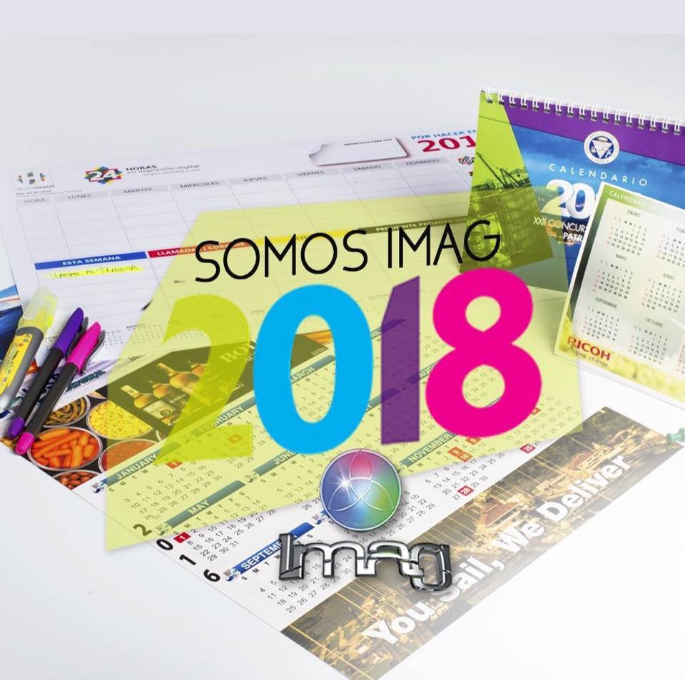 Variedad de productos impresos calendarios bolígrafos facturas