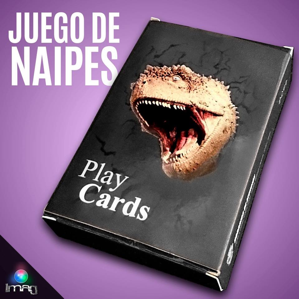 Cartas de juego con fotos documentales abanico