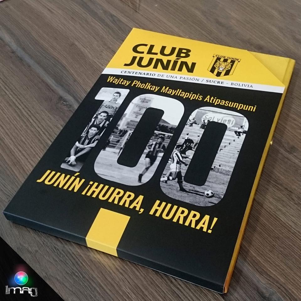 Libro Club Junín centenario impreso con tapa dual